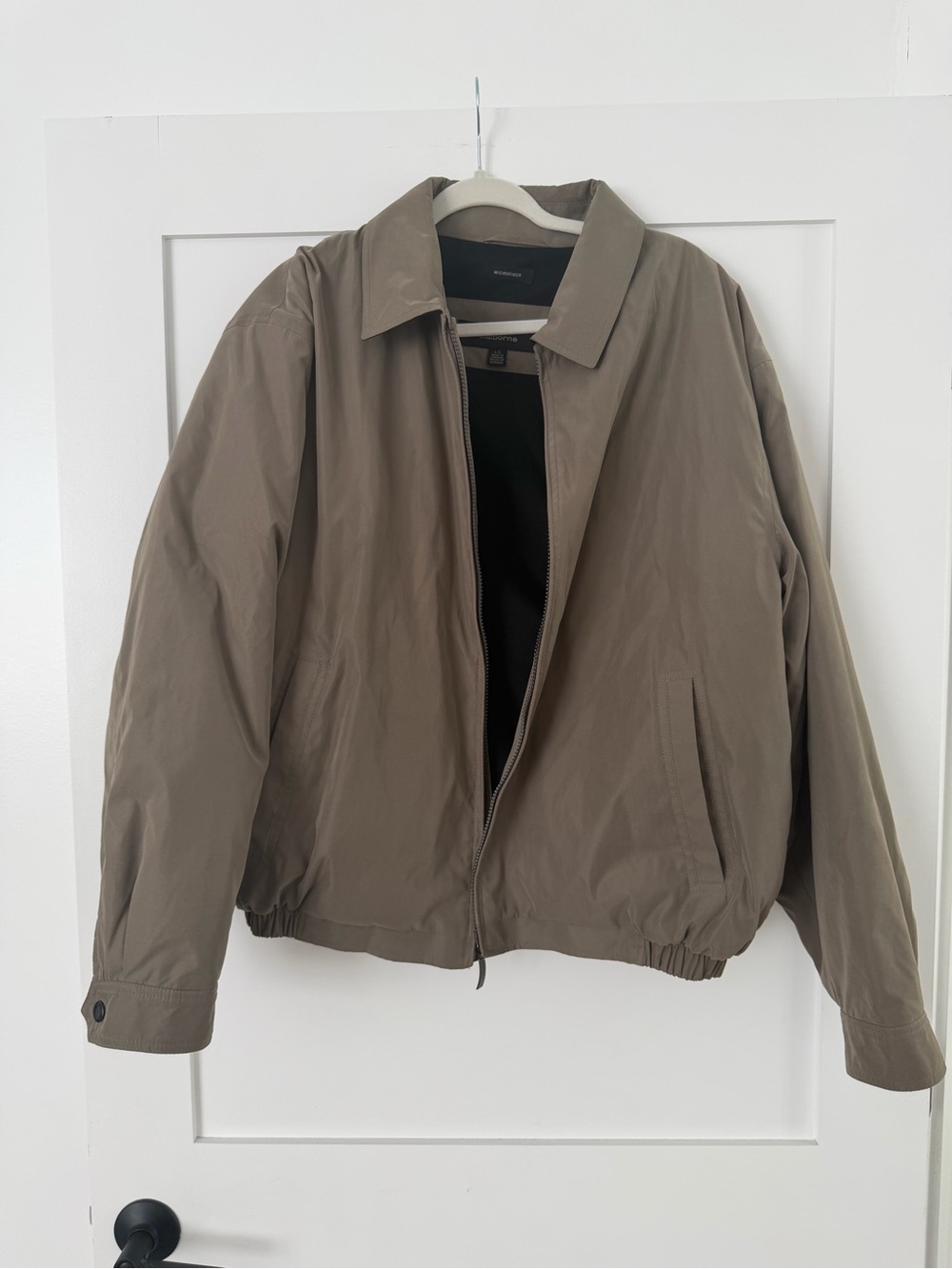Claiborne Men's Bomber Jacket - Taupe